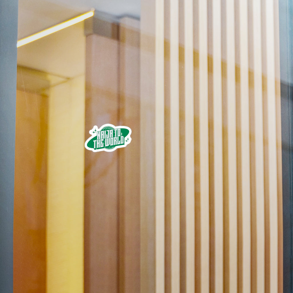 Naija To The World Sticker
