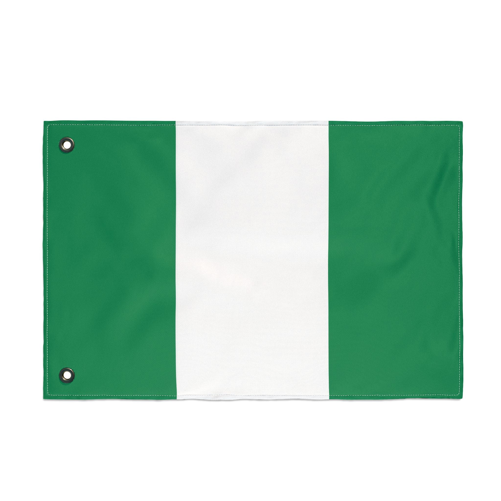 Nigerian Flag with Metal Holes