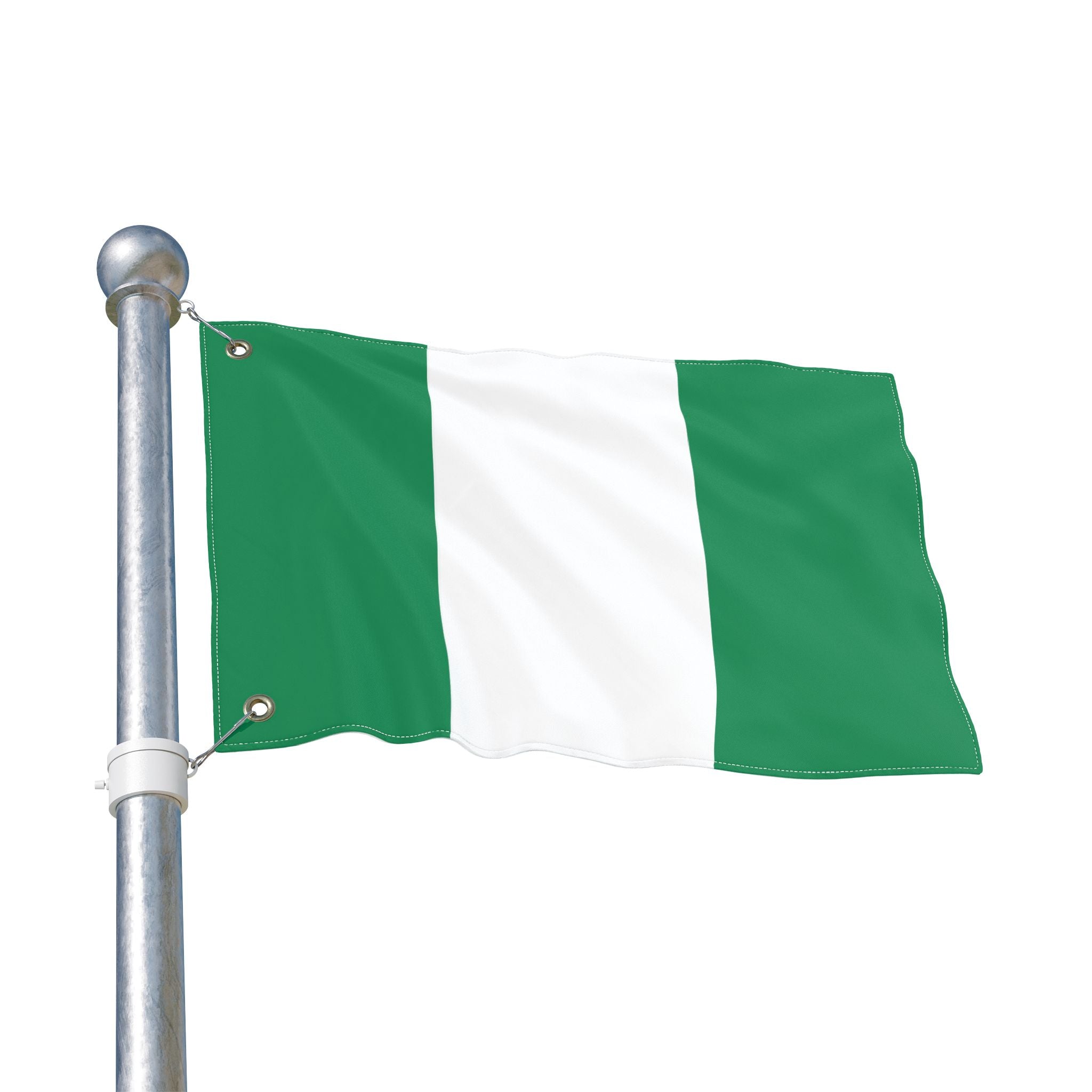 Nigerian Flag with Metal Holes