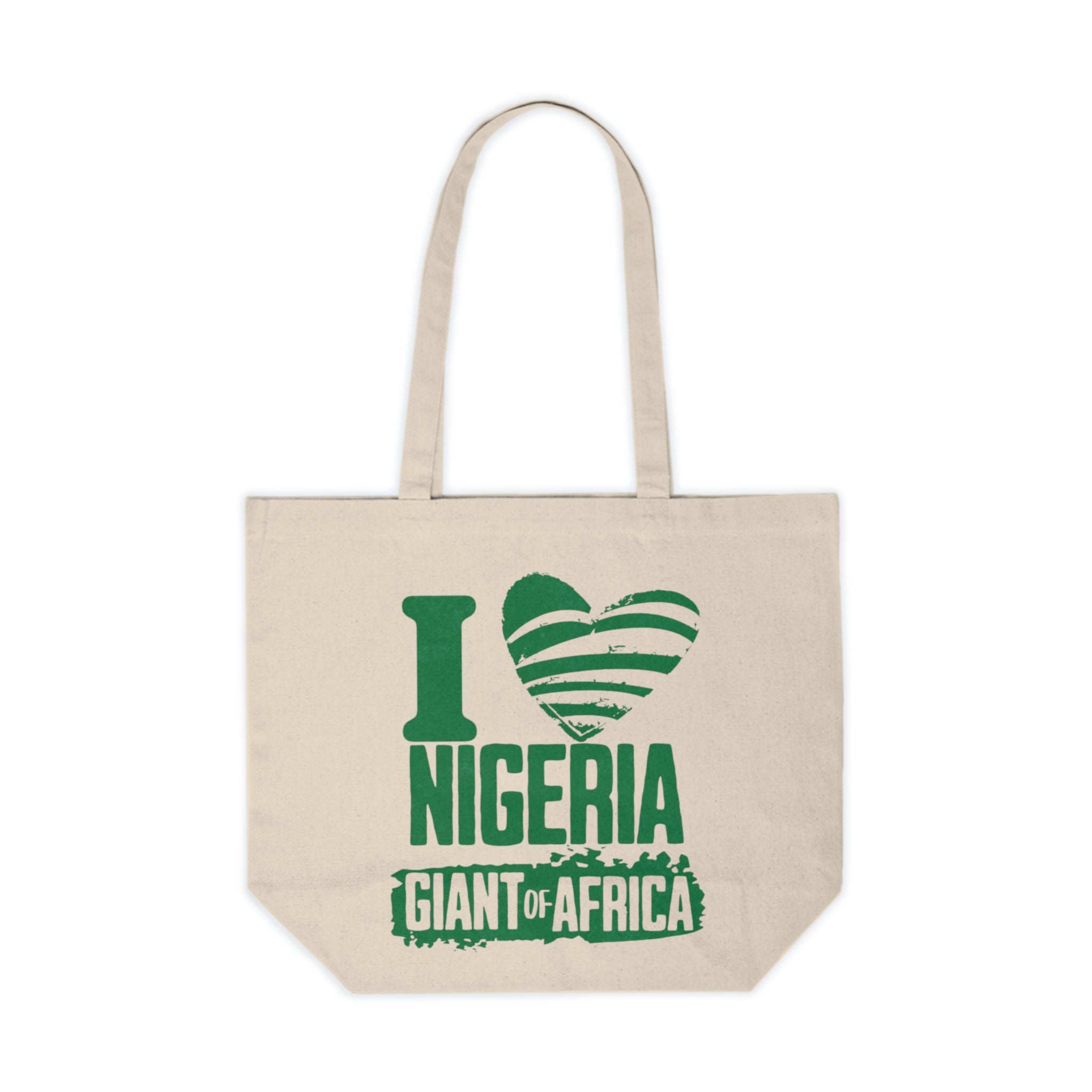 I Heart Nigeria tote | Giant of Africa canvas tote