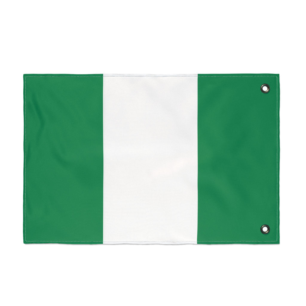 Nigerian Flag with Metal Holes