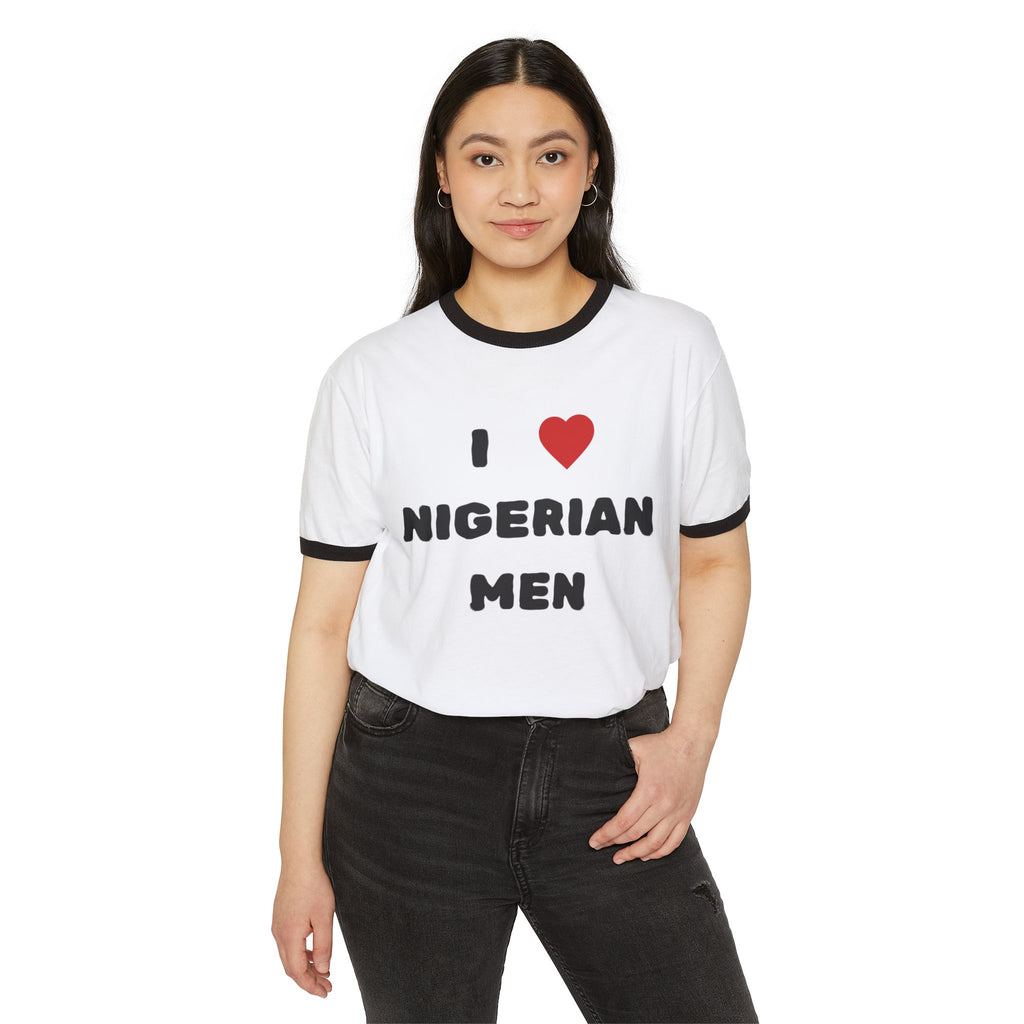 I ❤️ Nigerian Men Ringer T-Shirt