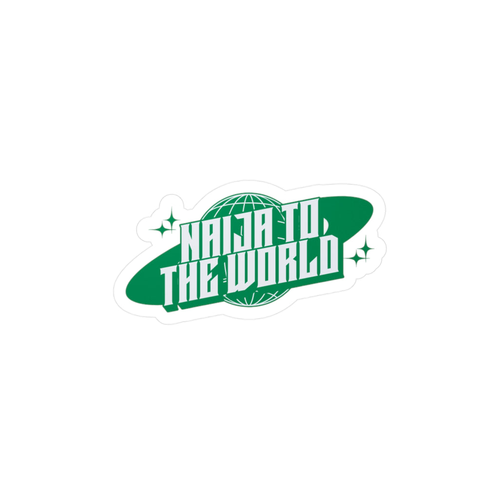Naija To The World Sticker