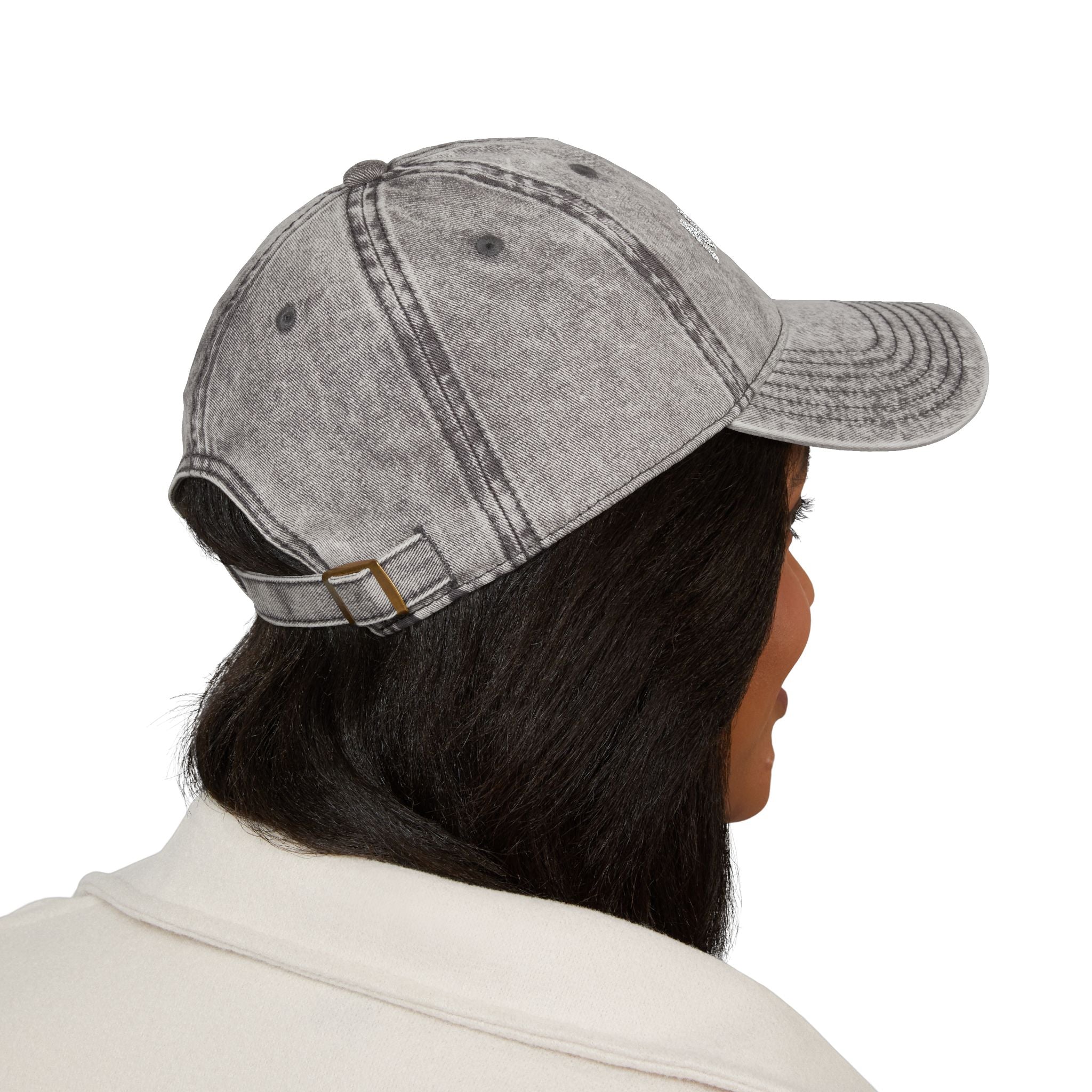 Embroidered "Nigeria" Distressed Baseball Cap