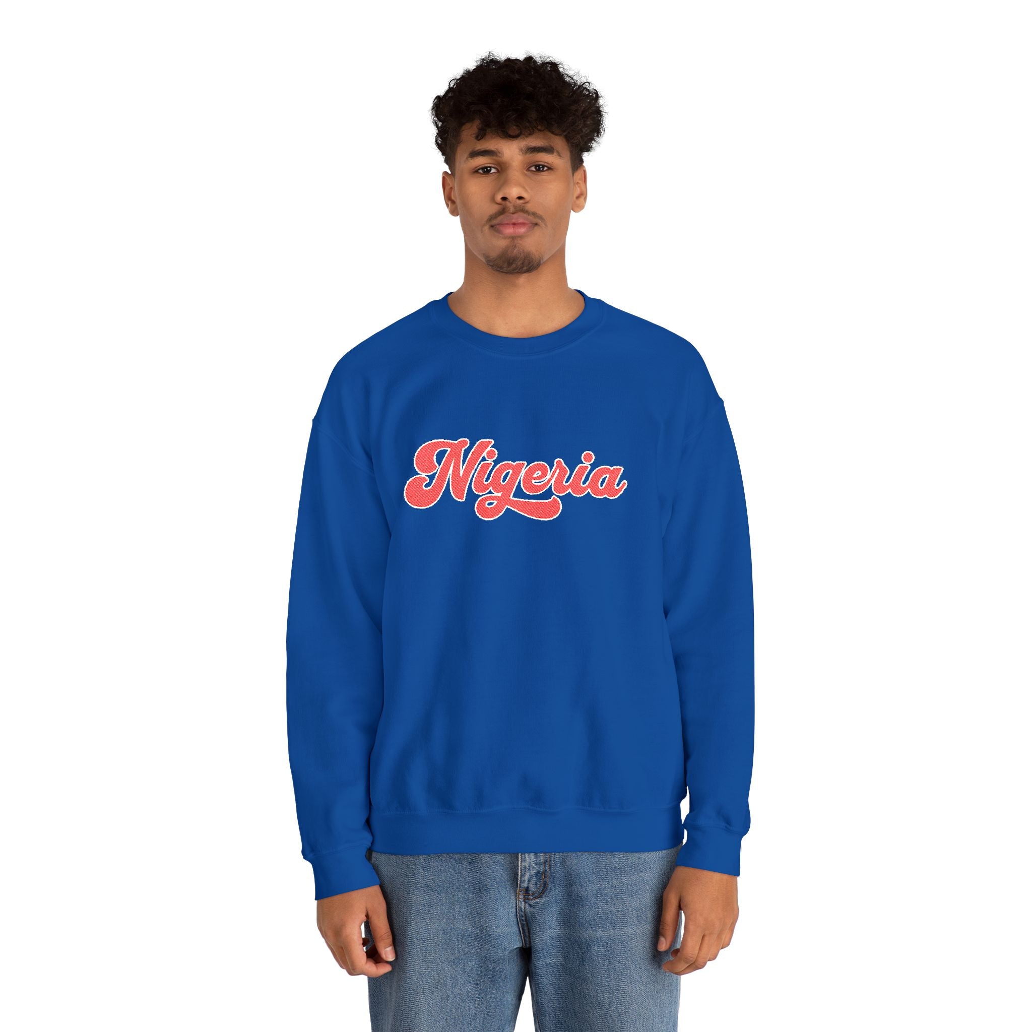 Nigeria Script Crewneck Sweatshirt