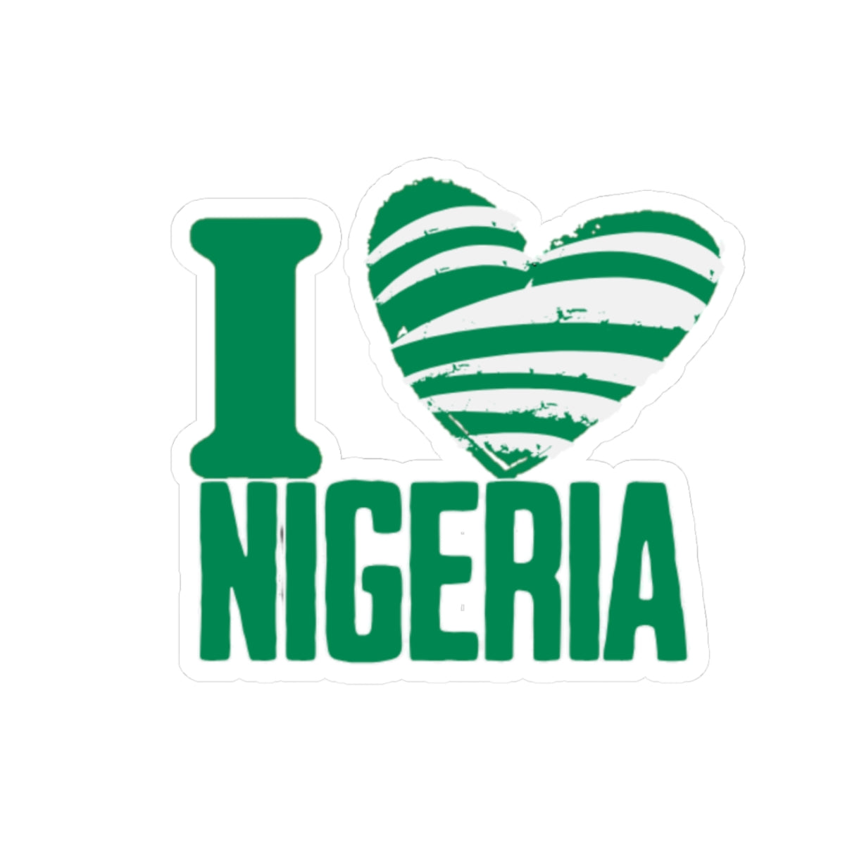 I Love Nigeria Sticker
