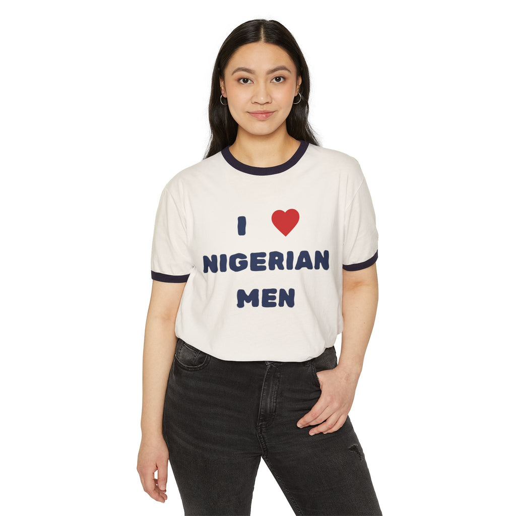 I ❤️ Nigerian Men Ringer T-Shirt