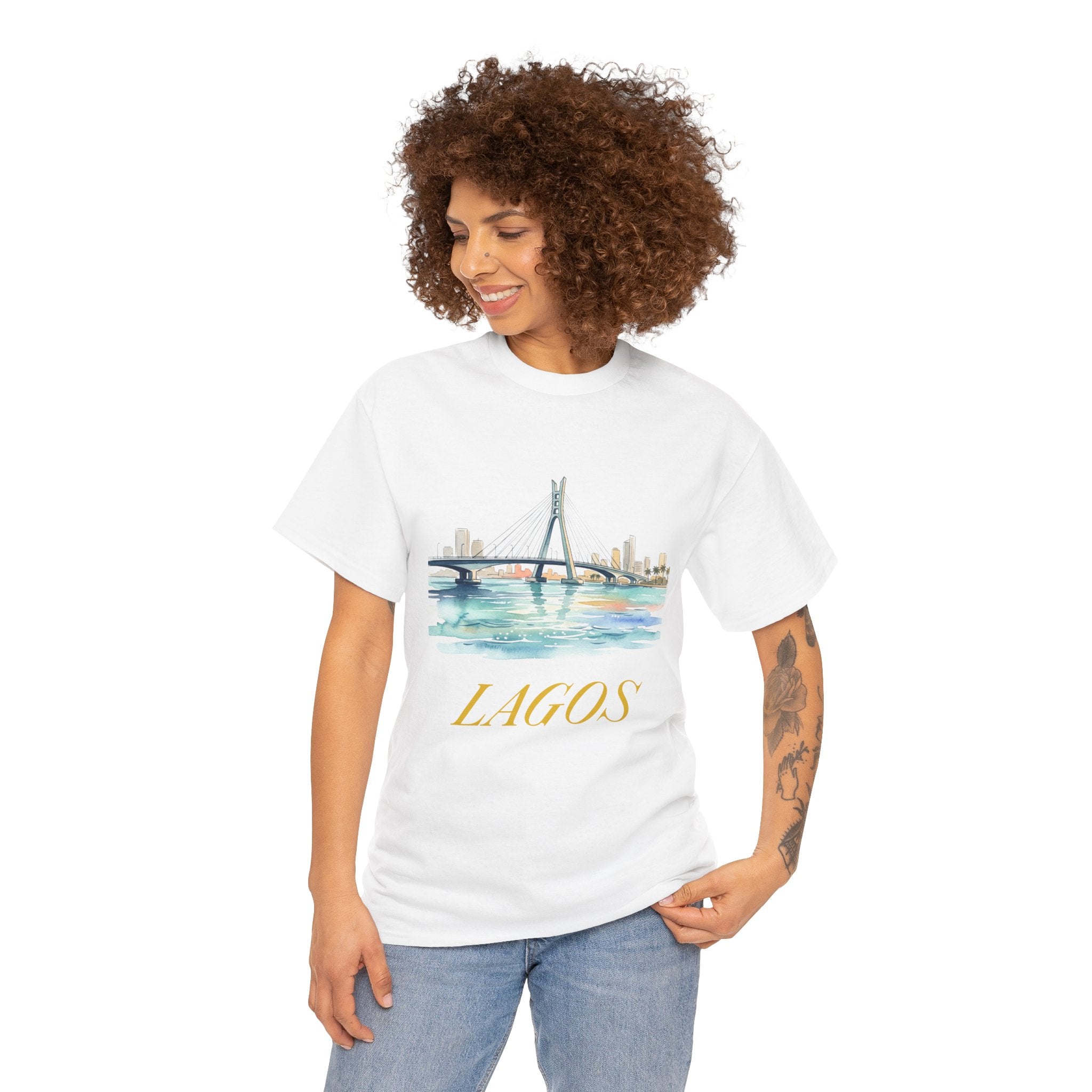 Lagos Skyline Graphic T-shirt