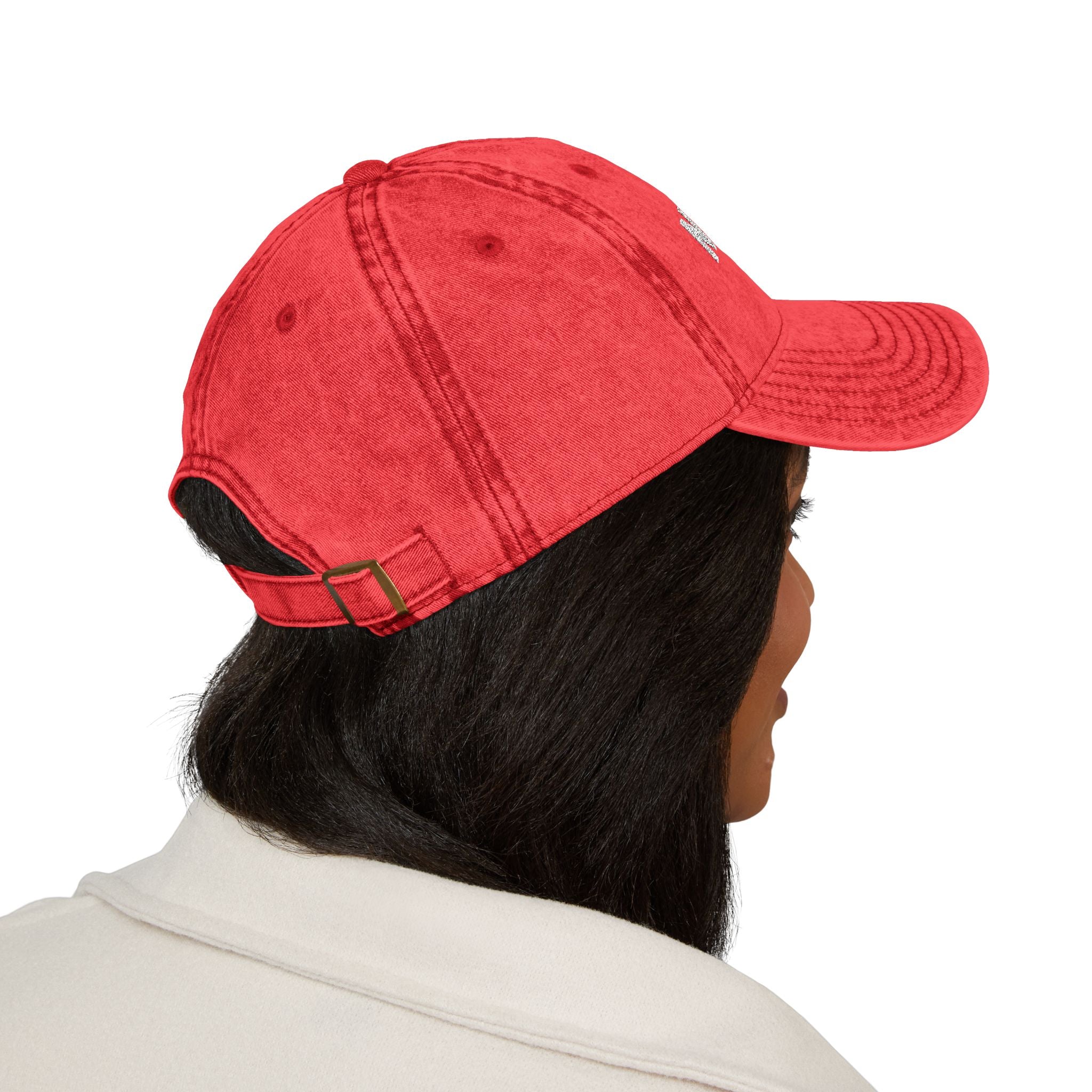 Embroidered "Nigeria" Distressed Baseball Cap