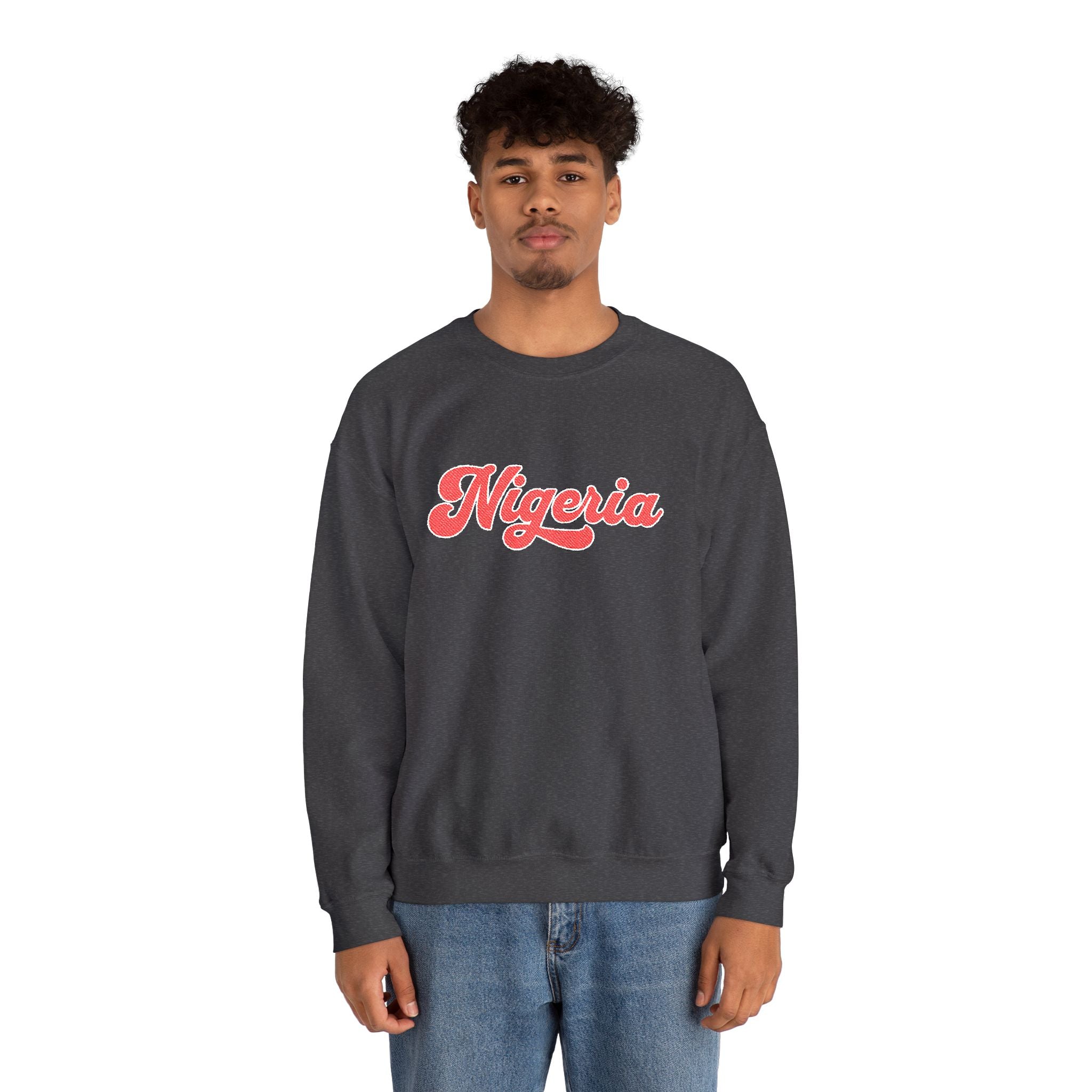 Nigeria Script Crewneck Sweatshirt
