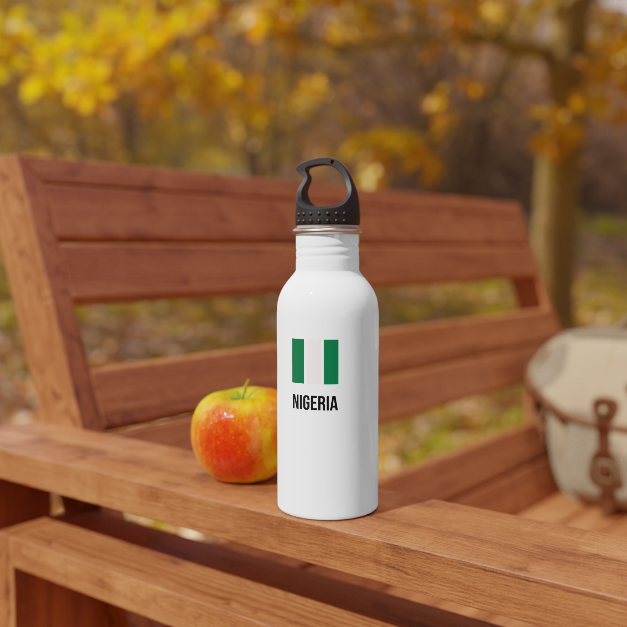 Nigeria Flag Stainless Steel Water Bottle
