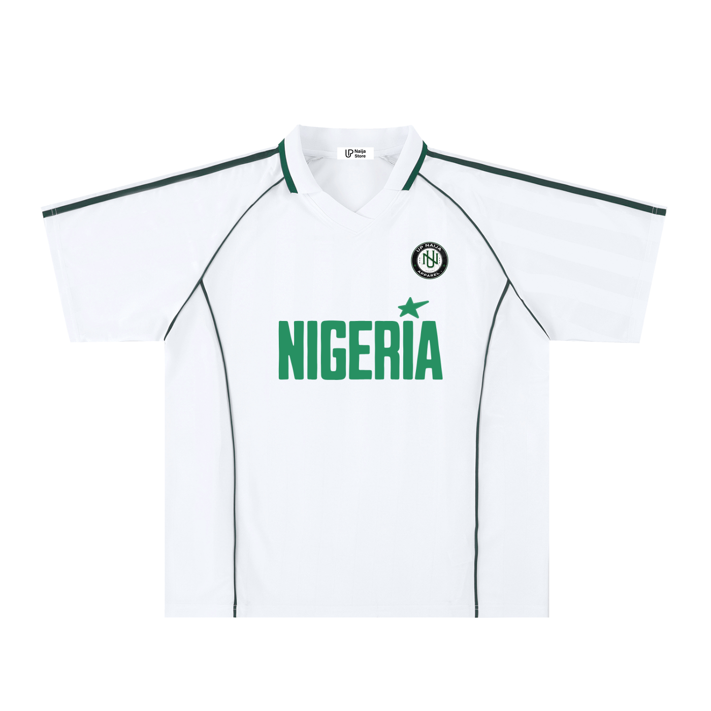 Nigeria Collared Jersey- White