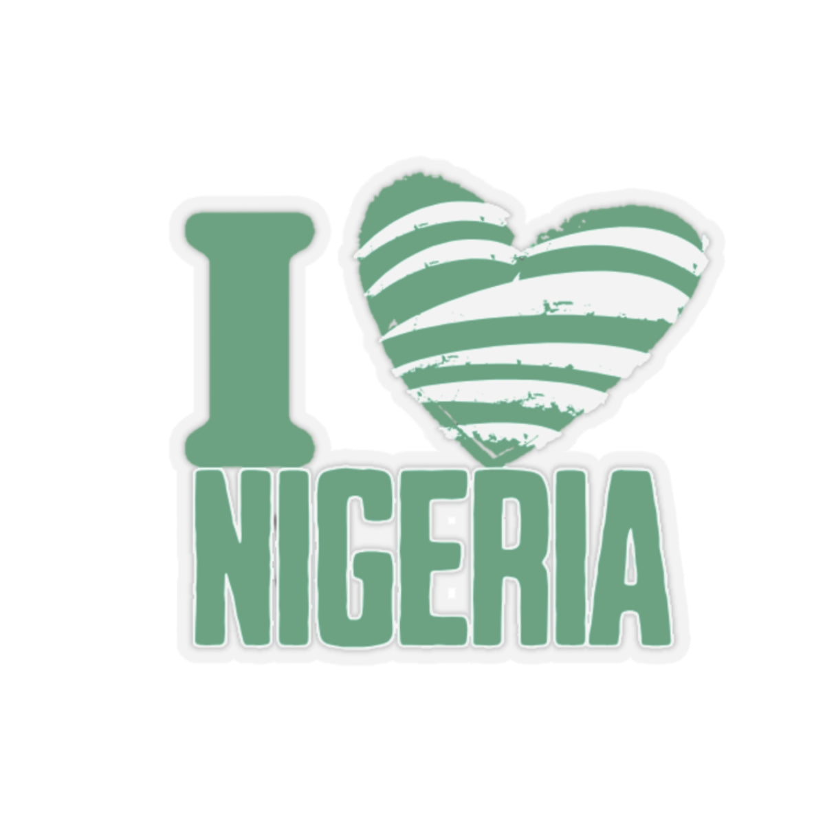 I Love Nigeria Sticker
