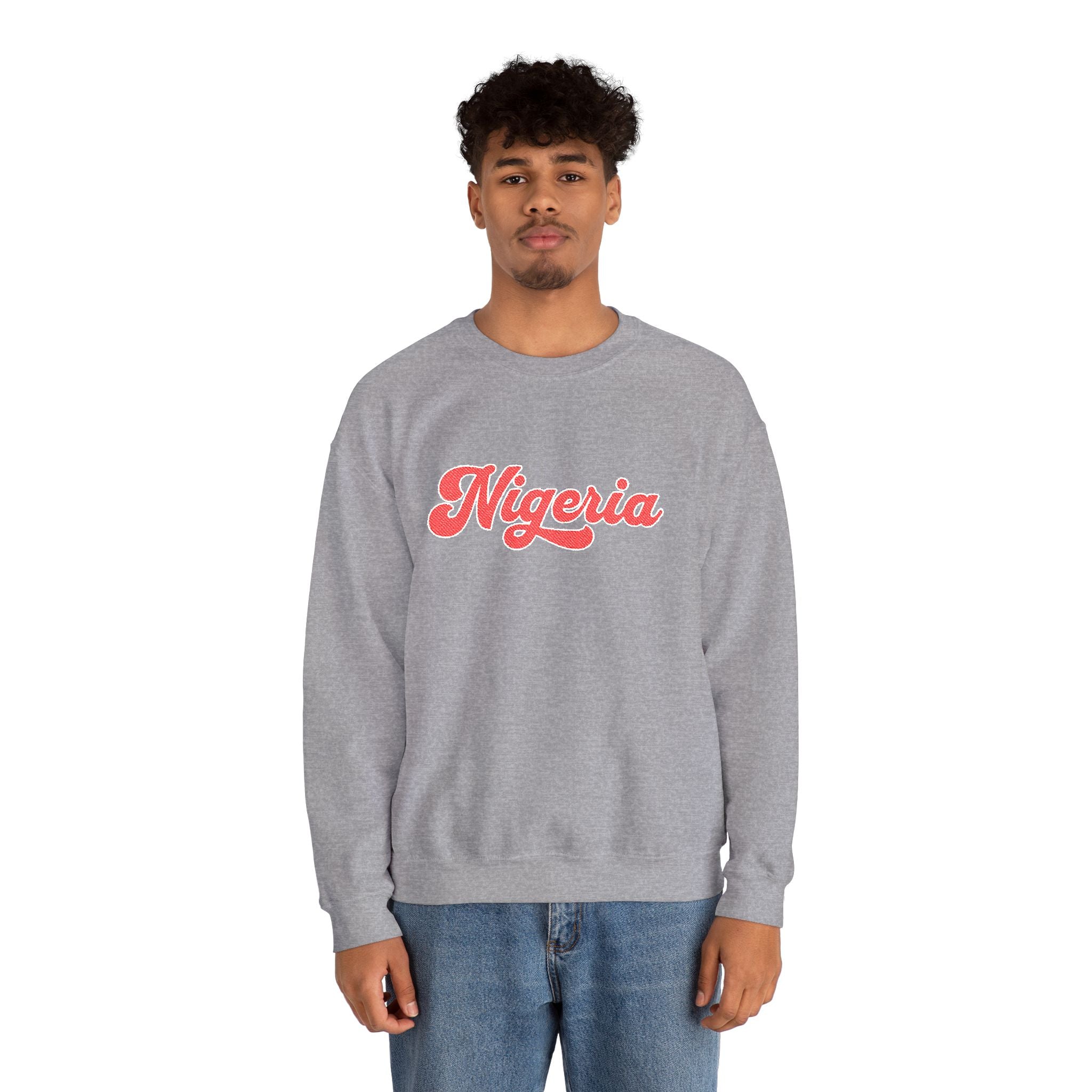 Nigeria Script Crewneck Sweatshirt