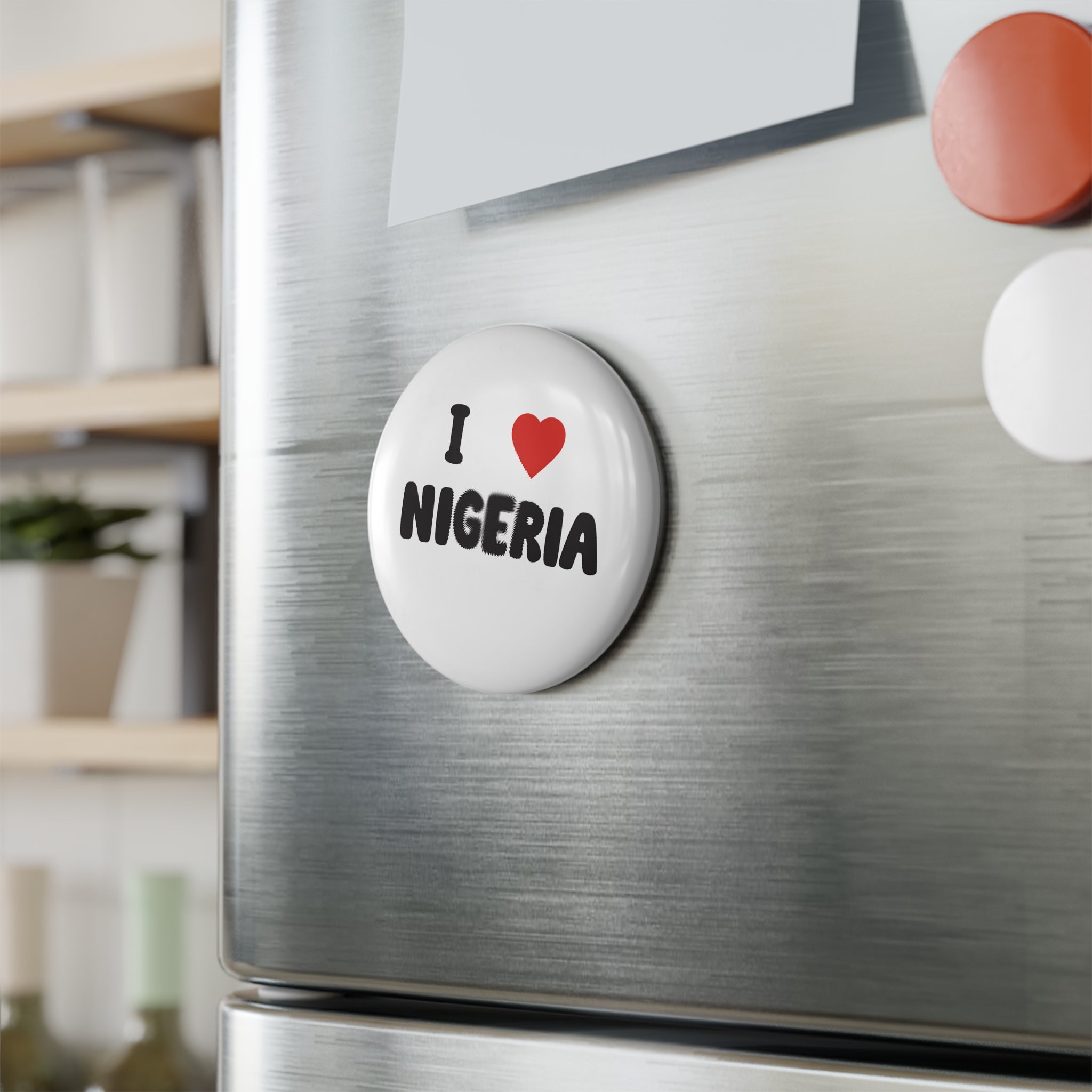 I ❤️ Nigeria Round Magnet