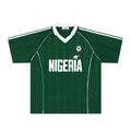 Nigeria Stripe Collared Jersey- Green