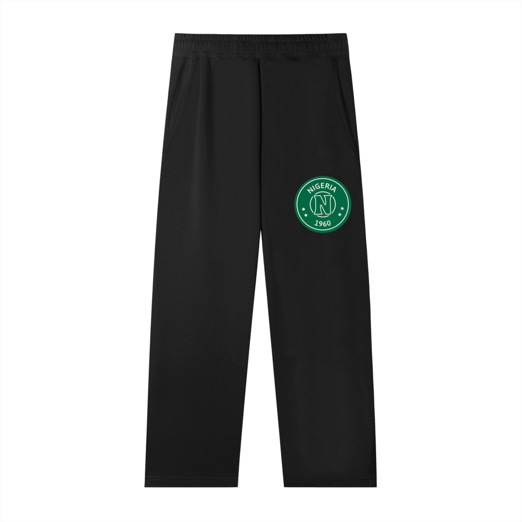 Nigeria Patch Straight-Leg Sweatpants
